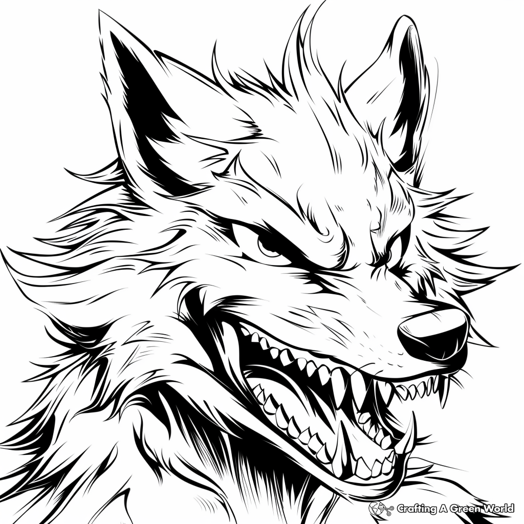 Wolf Anime Coloring Pages Free Printable Wolf Anime Coloring Pages Free Printable