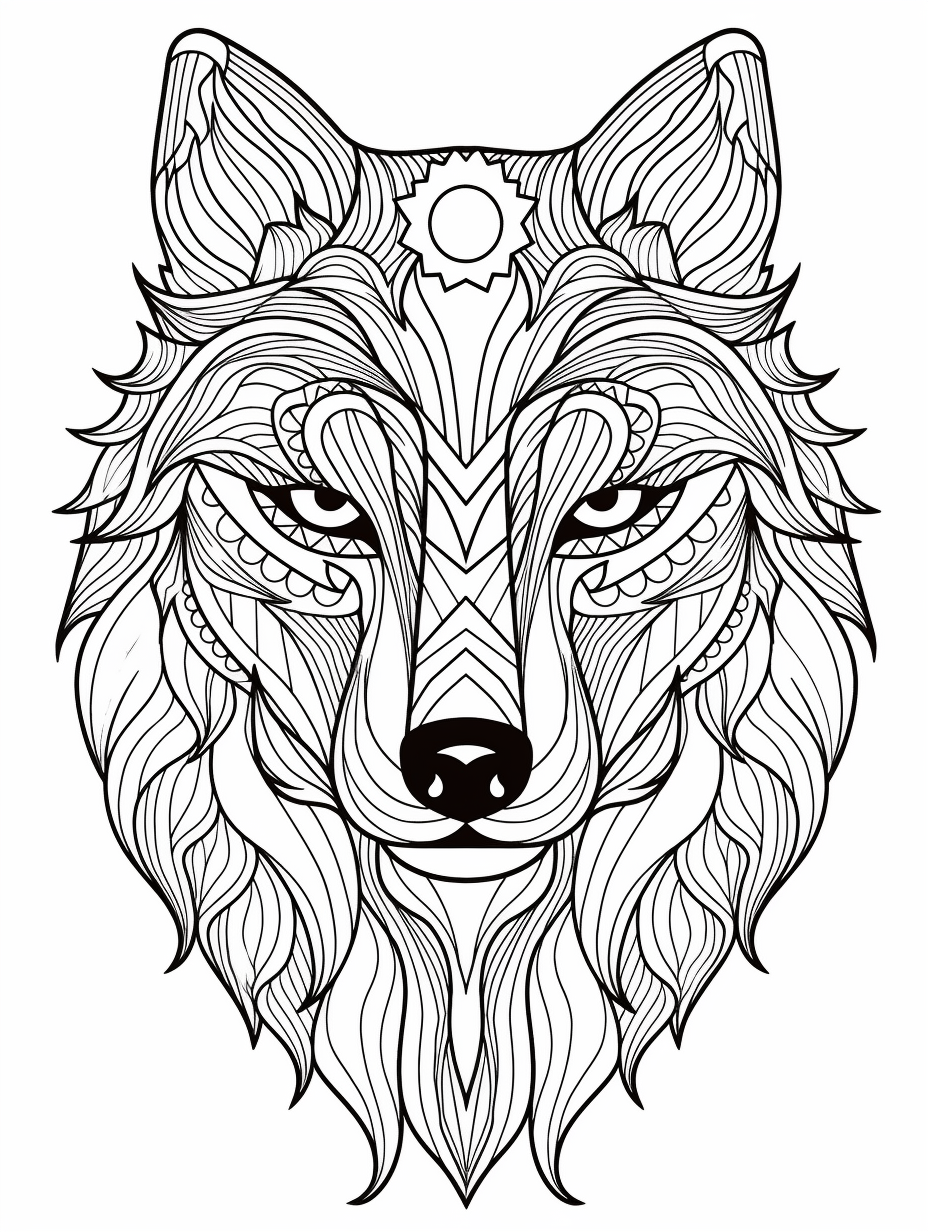 Wolf Free Printable Coloring Page By Coloring Collective On DeviantArt Wolf Free Printable Coloring Page By Coloring Collective On DeviantArt