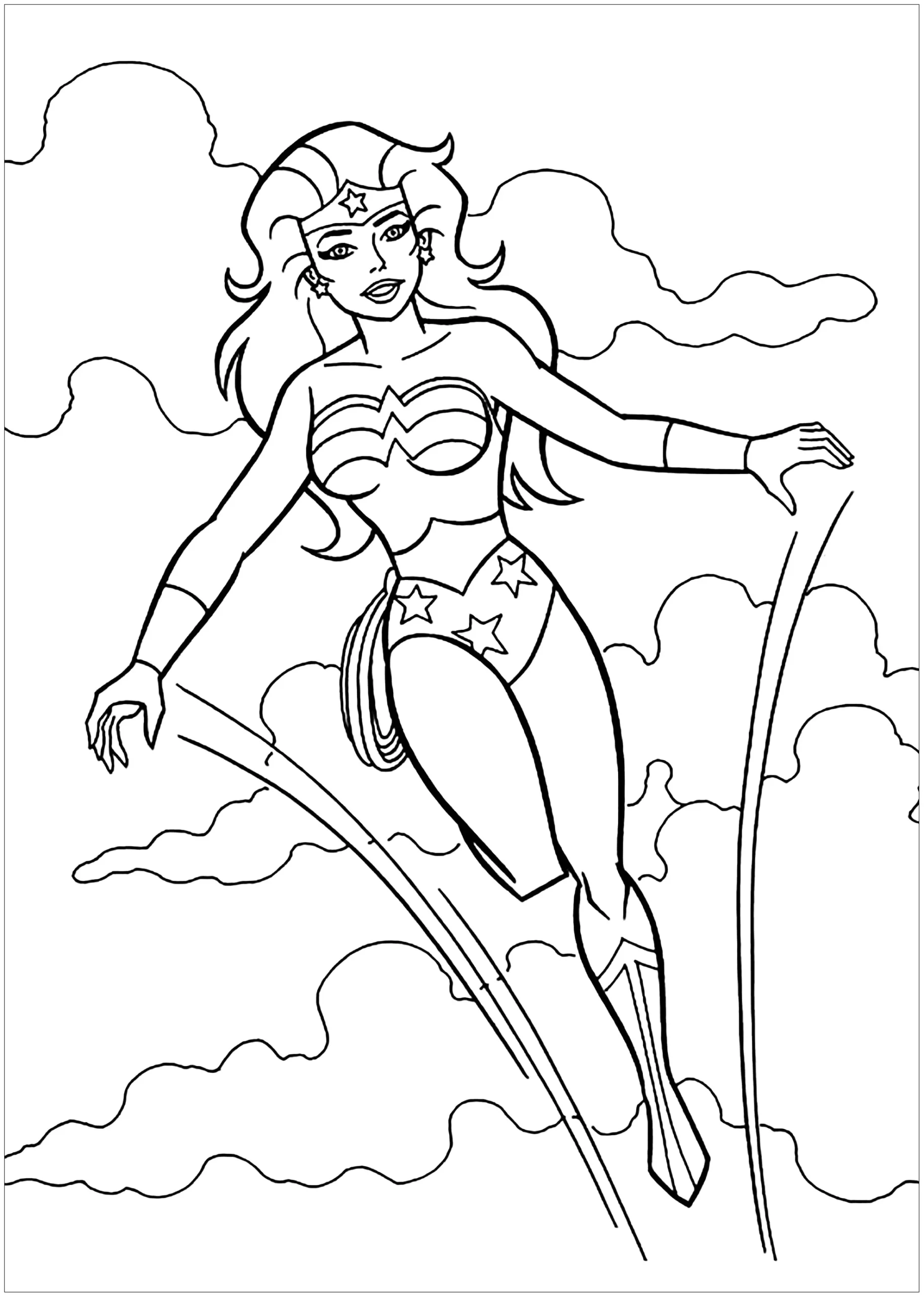 wonder woman coloring page