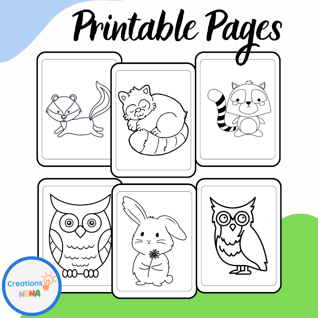 coloring pages woodland animals