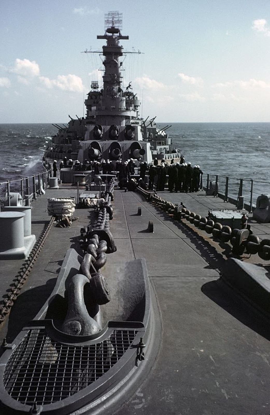 uss iowa color pics from ww2 uss iowa color pics from ww2