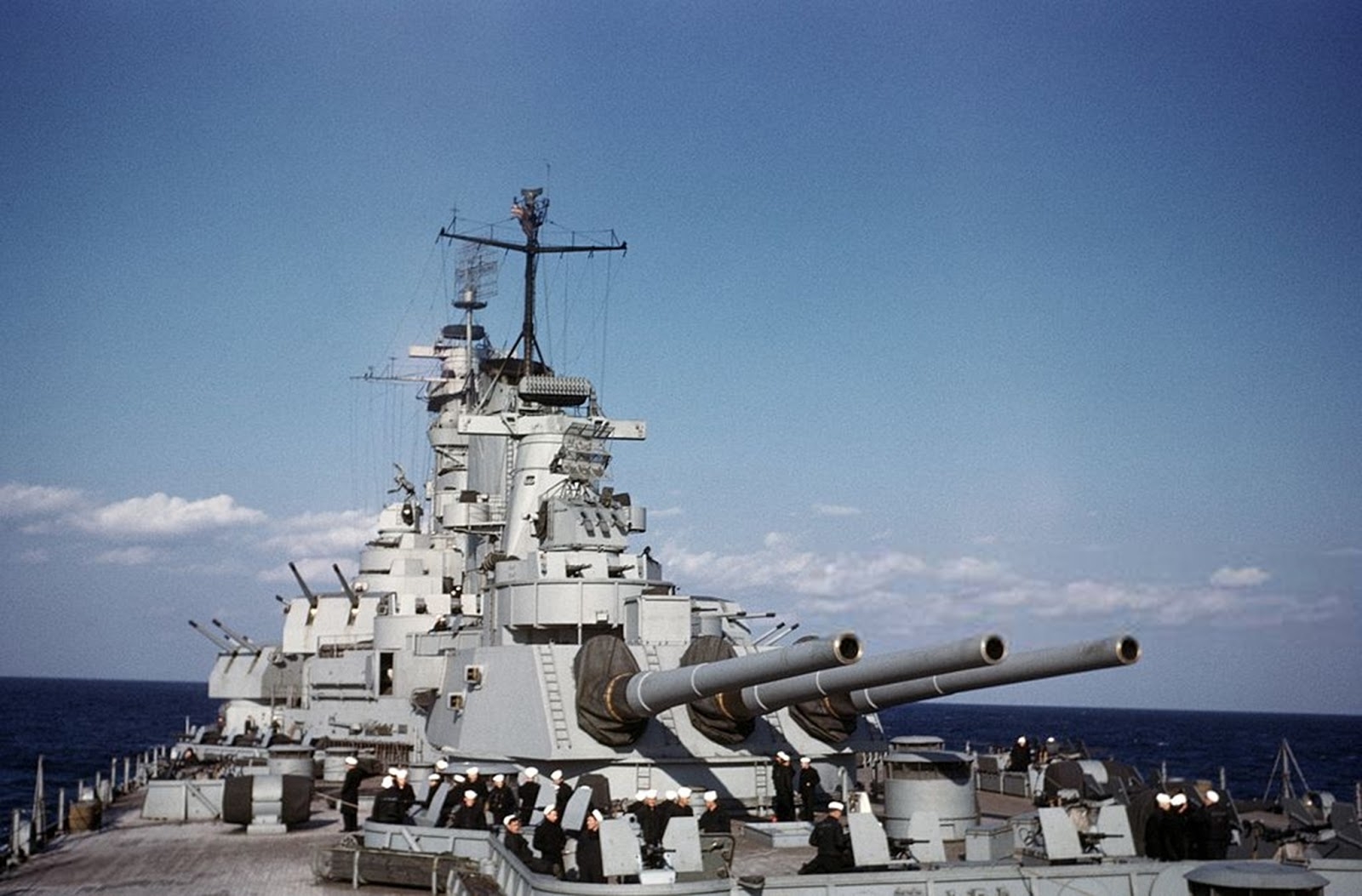 World War II In Color The US Naval Battleship USS Iowa World War II In Color The US Naval Battleship USS Iowa