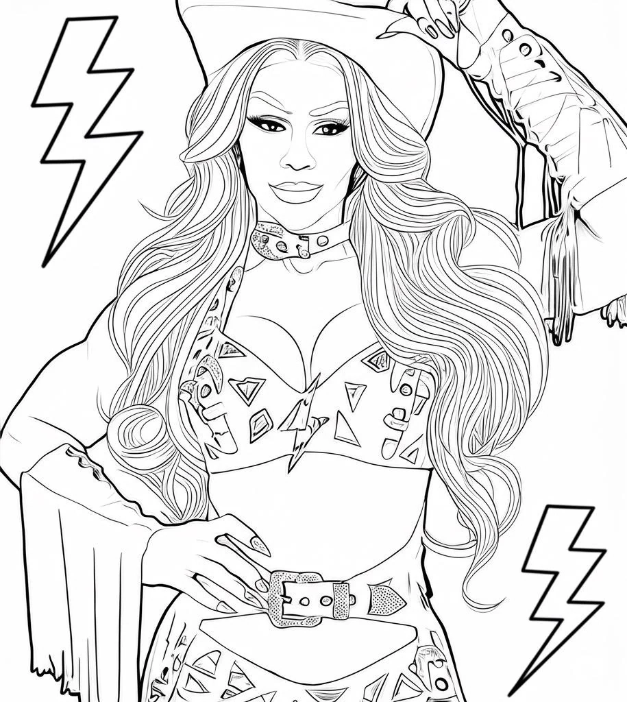 Wrestling Coloring Book Volume 2 digital Download Etsy