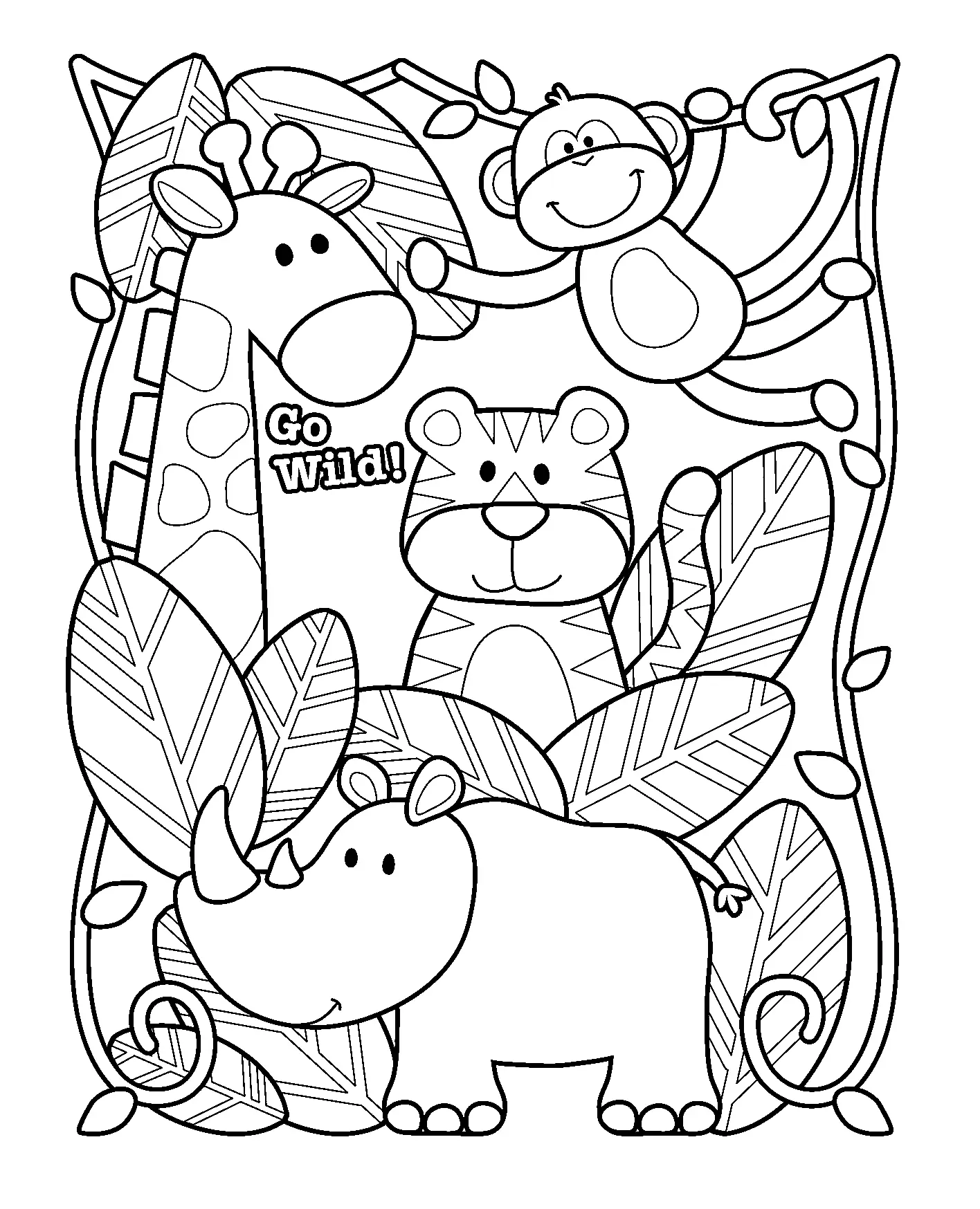 coloring pages of zoo coloring pages of zoo